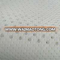 Warp knitted mesh wide fabric 100% polyester 70gsm white bleaching resistance fabric